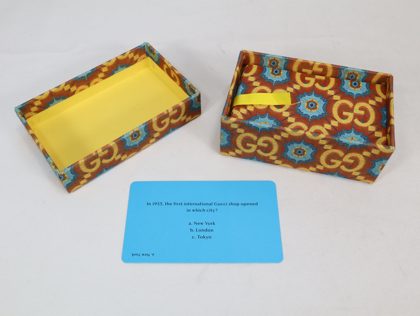 Gucci 100th Anniversary card game in box