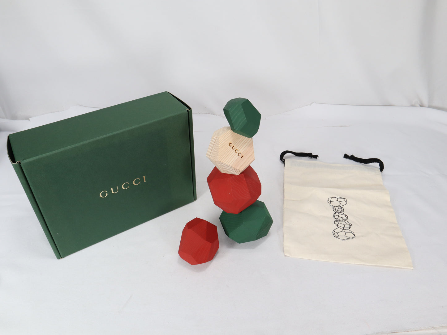 Rare Gucci × Tumi-Isi Wooden Balancing blocks