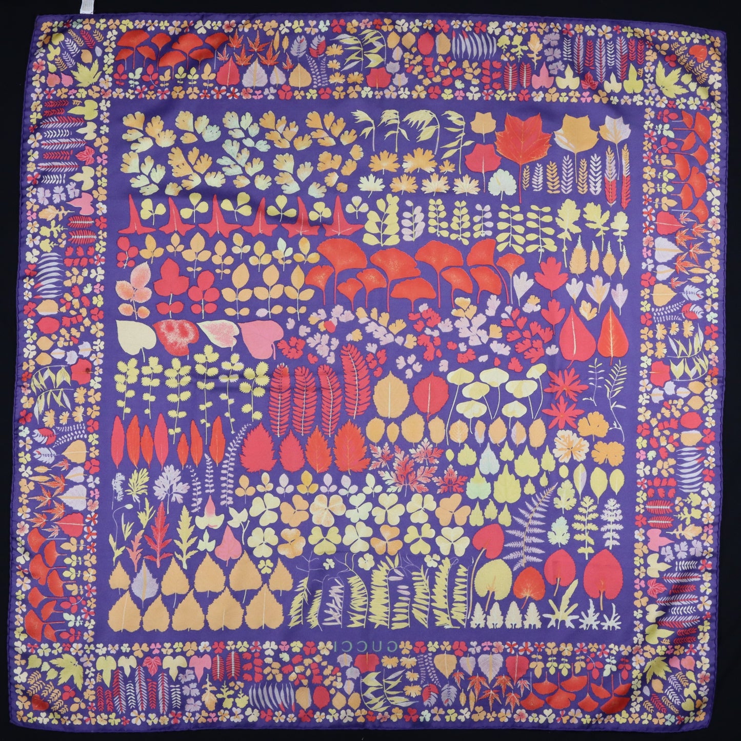 Gucci Silk Stole Autumn Leaves