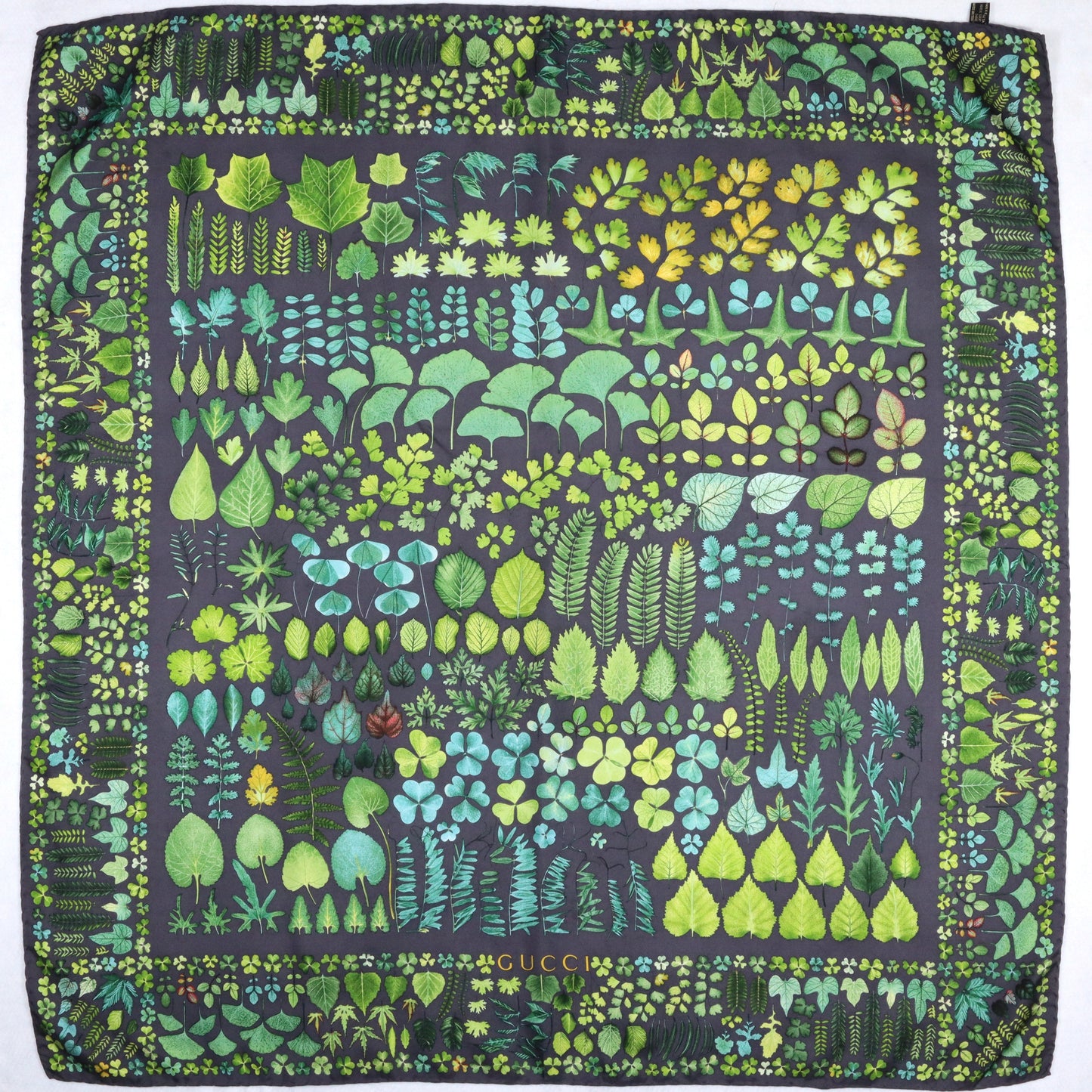 Gucci Silk Stole Summer Leaves