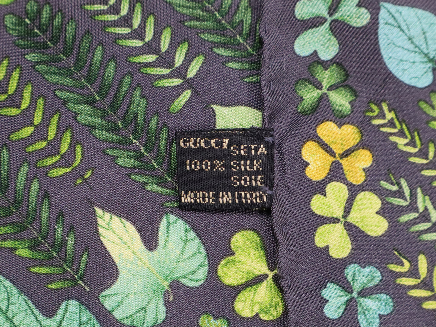 Gucci Silk Stole Summer Leaves