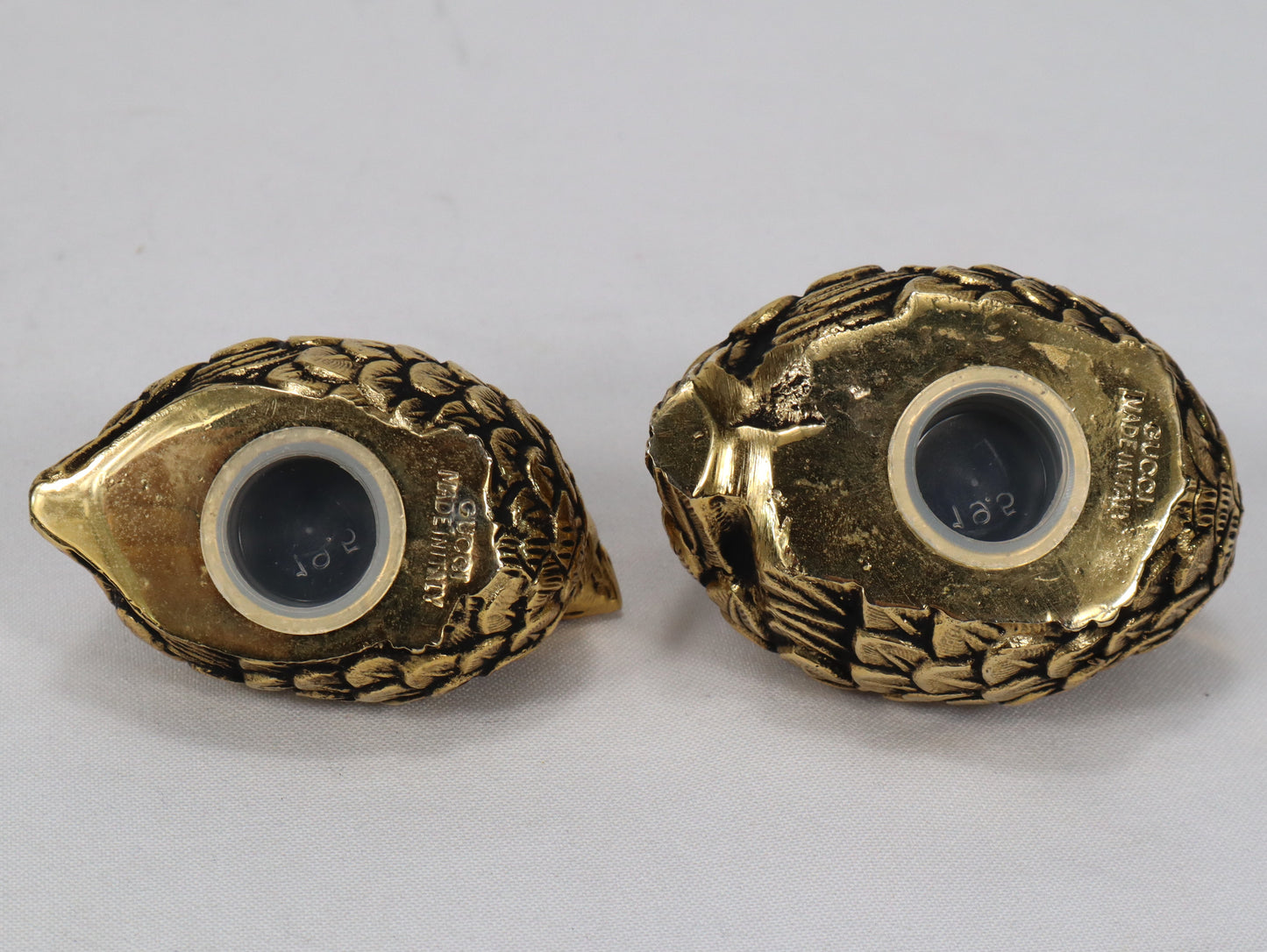 A pair of 1970s quail salt and pepper shakers