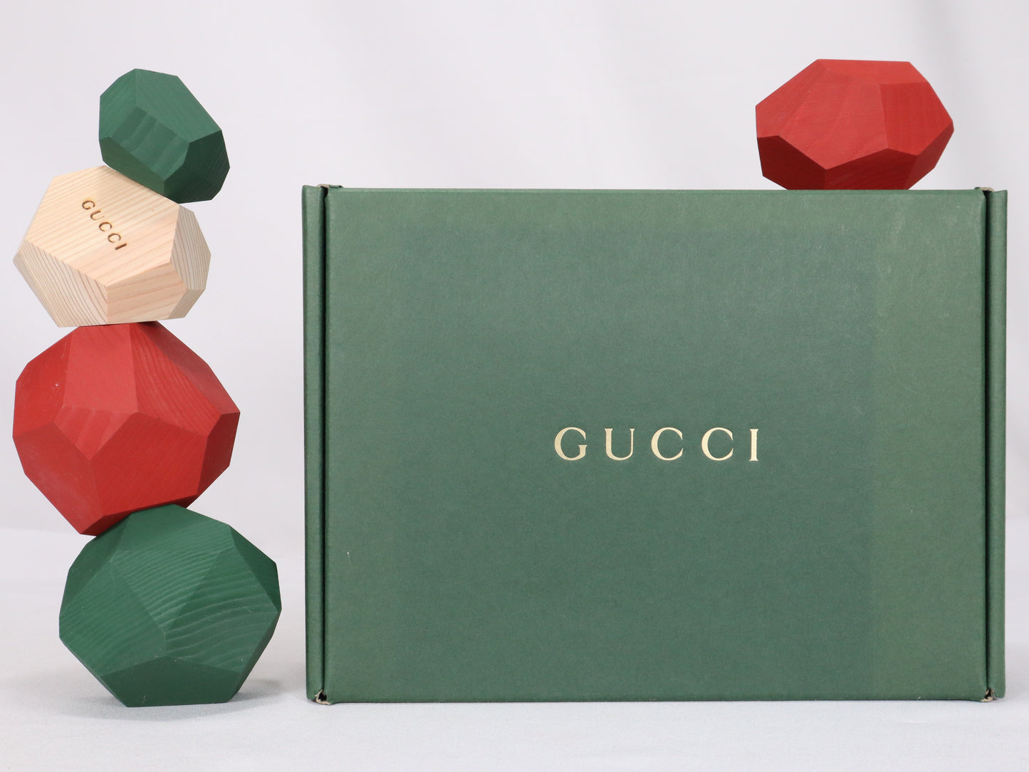 Rare Gucci × Tumi-Isi Wooden Balancing blocks