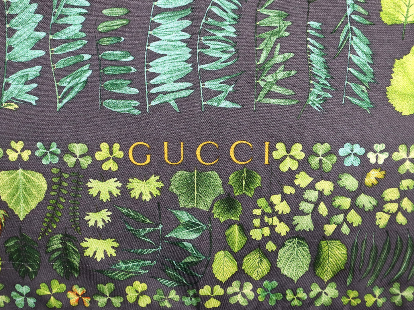 Gucci Silk Stole Summer Leaves